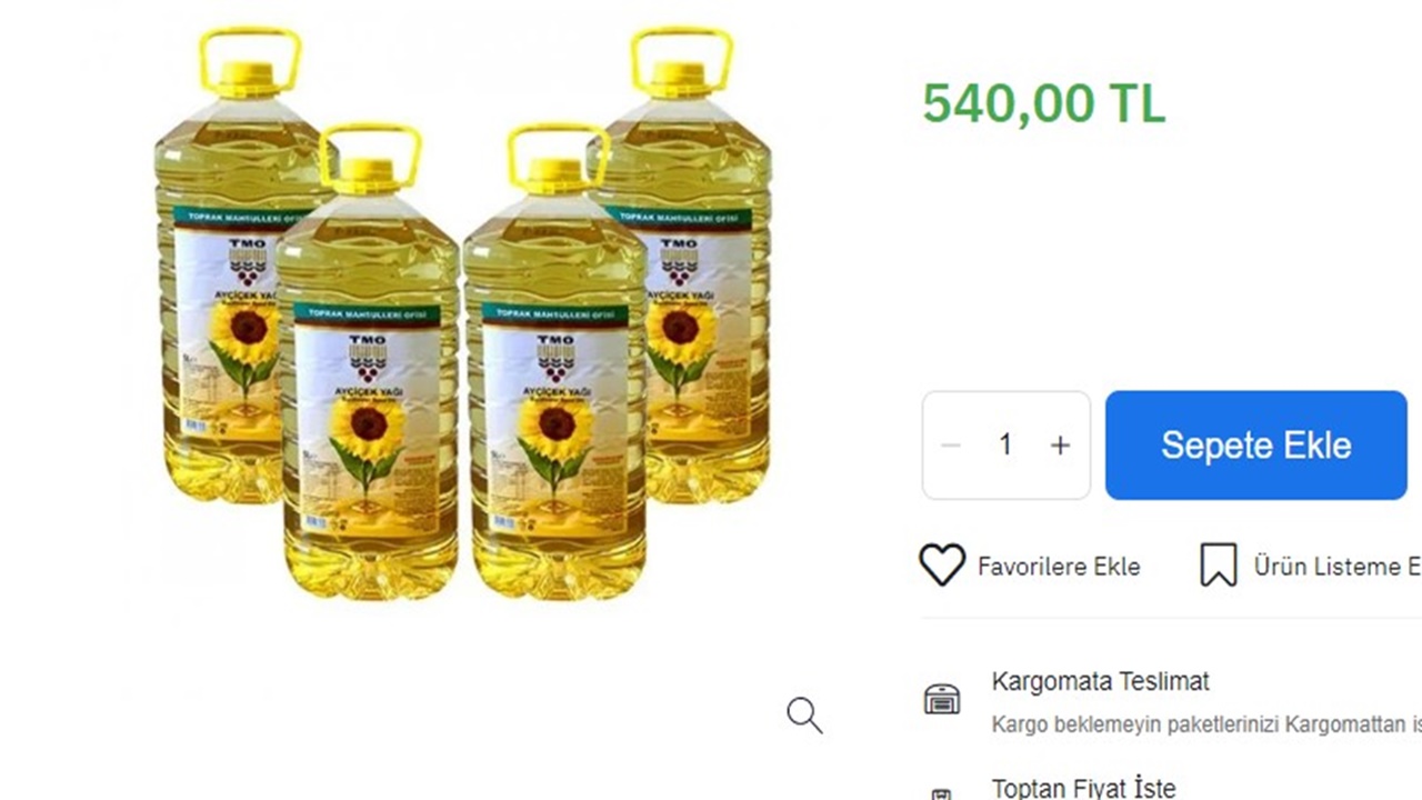 tmo cilgin announced the discount, who could not believe their eyes, 5 lt sunflower oil is sold in my pttavm 4 sets of oil to meet your one year need, price 2